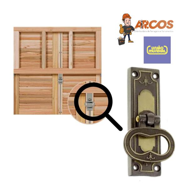 Imagem de Cremona Para Porta Janela Colonial Oxidada kit Completo