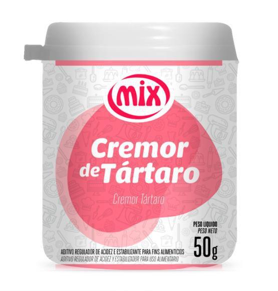 Cremor De Tartaro 50g Mix - MIX Ingredientes Imagem de Cremor De Tartaro 50g Mix