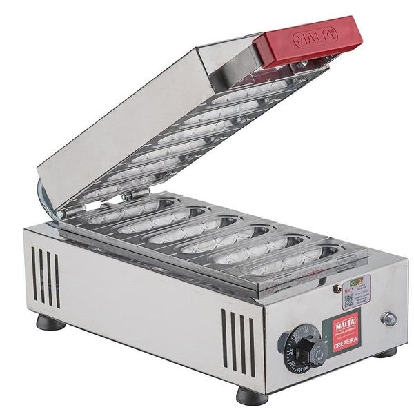 Crepeira Elétrica 6 Cavidades 110 ou 220V Industrial Profissional Malta Imagem de Crepeira Elétrica 6 Cavidades 110 ou 220V Industrial Profissional Malta