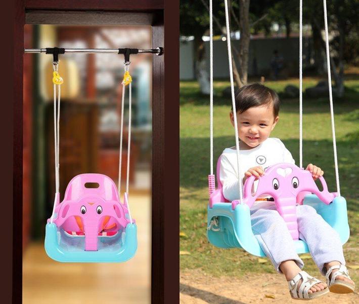 Imagem de Criança swing seat destacável crianças jardim ao ar livre Jardim Baby Swing Pendurado cadeira de segurança criança balançando assento sport brinquedo Balanços de brinquedo