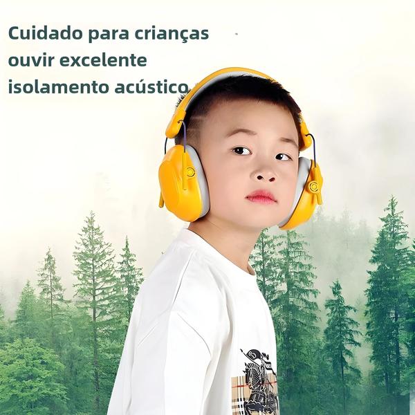 Imagem de Crianças Com Cancelamento De Ruído Earmuffs Aeronaves Descompressão Aprendizagem Tambor Conjunto