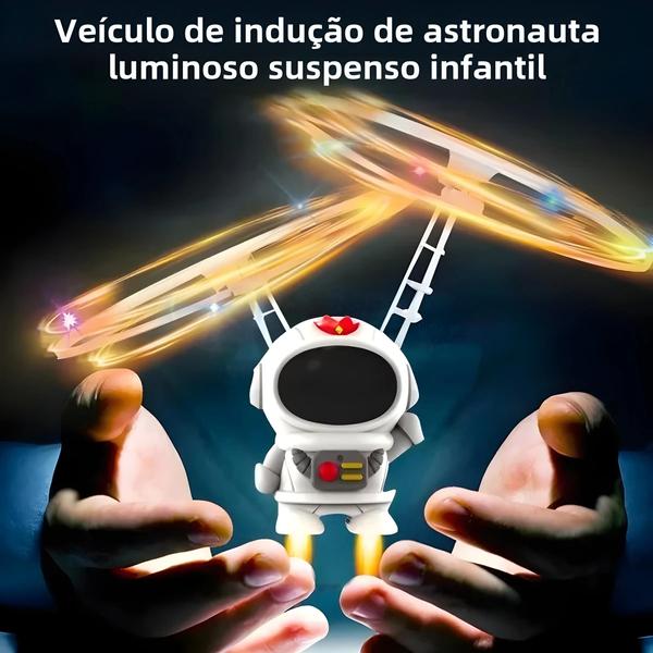 Imagem de Crianças Controladas À Mão Levitação Luminosa Robô Voador Astronauta Drone Interativo Brinquedo Ao