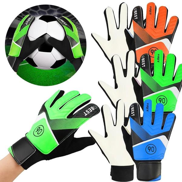 Imagem de Crianças E Adultos Luvas De Goleiro De Látex Antiderrapante Futebol Proteção Adolescente Goleiro