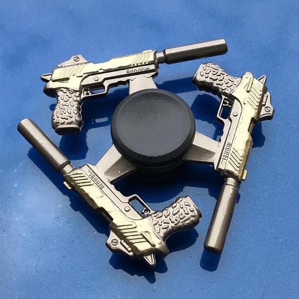 Imagem de Crianças Liga De Zinco Metal Fidget Spinner Mão Spinner Arma Criatividade Alívio Do Estresse