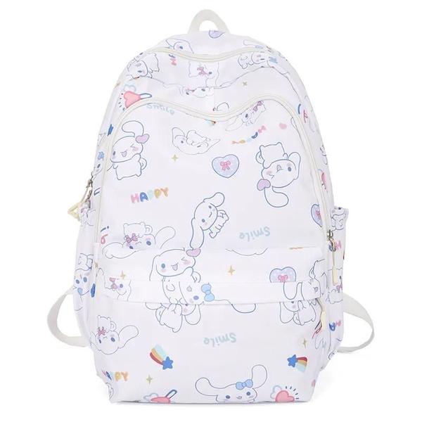 Imagem de Crianças Menina Grande Capacidade Série Cinnamoroll Dos Desenhos Animados Anime Mochila Conjunto De