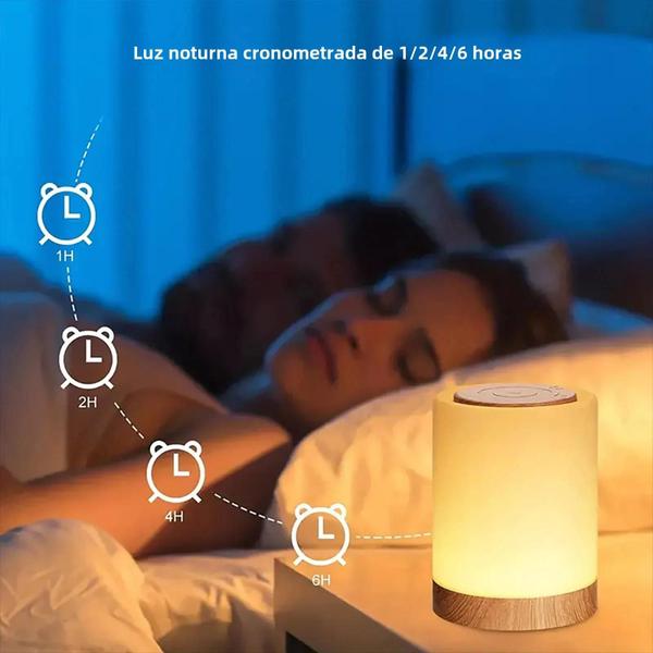 Imagem de Crianças Quarto Acampamento Inteligente Led Night Light Portátil Controle De Toque Usb Recarregável