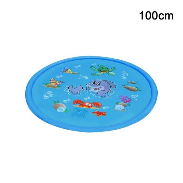 Imagem de Crianças Water Splash Play Mat Inflável Spray Água Almofada verão Crianças jogam water mat lawn games Pad Sprinkler Play Toys Out Banheiras de hidromassagem ao ar livre