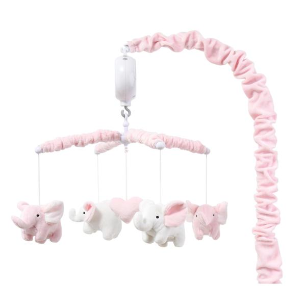 Imagem de Crib Mobile The Peanutshell Soft Pink com 12 canções de ninar Girl