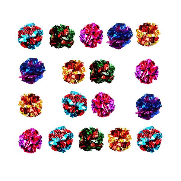 Imagem de Crinkle Balls SunGrow Cat Mylar 4-5 cm, pacote com 18