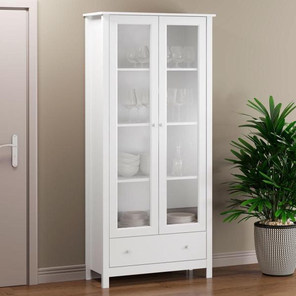 Cristaleira 2 Portas 1 Gaveta Ditália E-954 Branco Cristaleira 2 Portas 1 Gaveta Ditália E-954 Branco