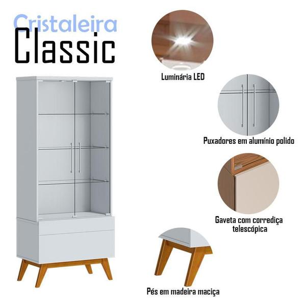 Imagem de Cristaleira Classic Branco Acetinado - Imcal