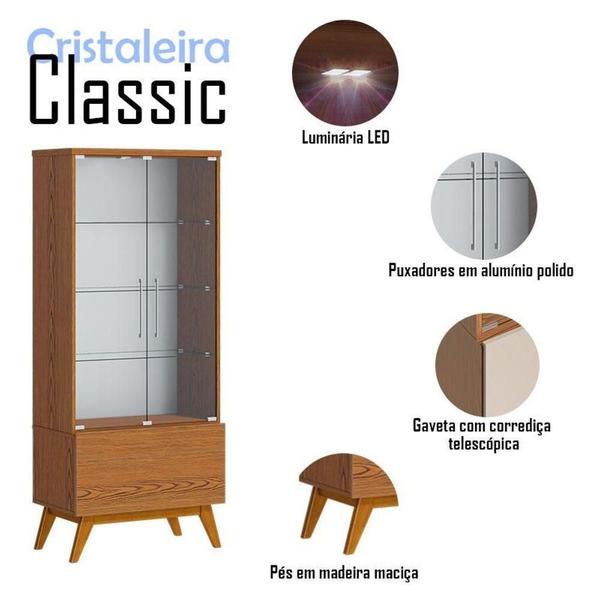 Imagem de Cristaleira Classic Freijó Touch - Imcal