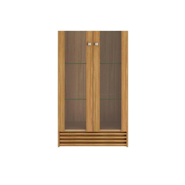 Imagem de Cristaleira Sala Jantar CR6002 2 Portas c/ Vidro Natural - Tecno Mobili