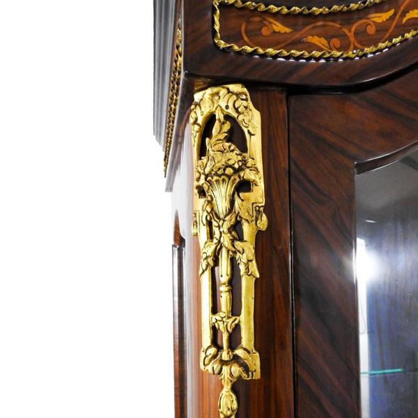 Imagem de Cristaleira Vitrine Classico Marchetaria Bronze Luxo