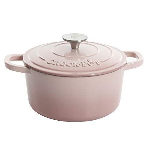 Imagem de Crock-Pot Artisan Round Enameled Ferro Fundido Forno Holandês, 3 Litros, Blush Rosa