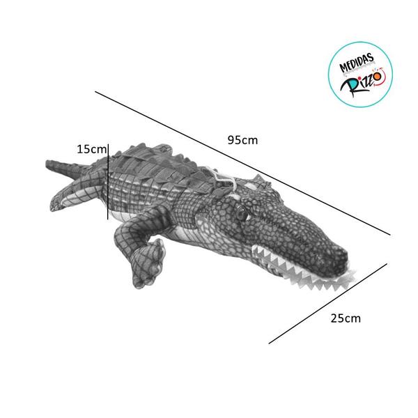 Imagem de Crocodilo de Pelúcia - 95cm - 1 unidade - Rizzo