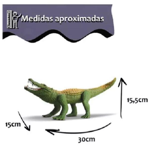 Imagem de Crocodilo Jurassico Articulado - 30 cm