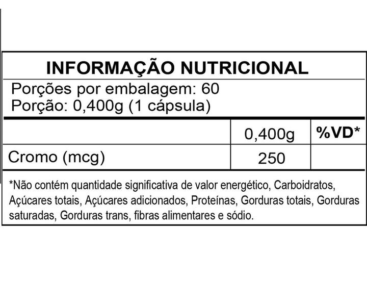 Imagem de Cromo picolinato 250mcg 60cps fitoprime