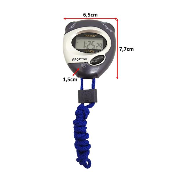 Imagem de Cronômetro Progressivo Digital Profissional Com Relógio Alarme E Data para nadação esporte - TS1809