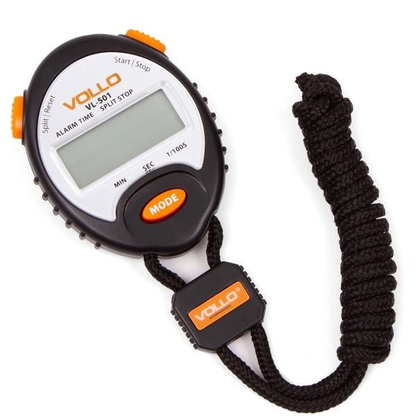 Imagem de CRONOMETRO VOLLO SPORTS STOPWATCH - unissex - preto e laranja