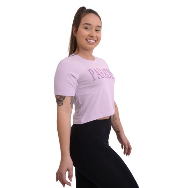 Imagem de Cropped Blusa Feminina Estampado Camiseta Fitness Academia