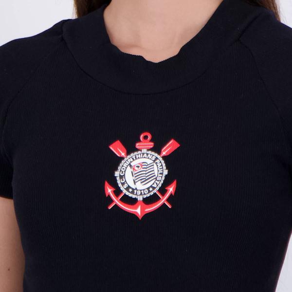 Imagem de Cropped Corinthians Reglan Feminino Preto