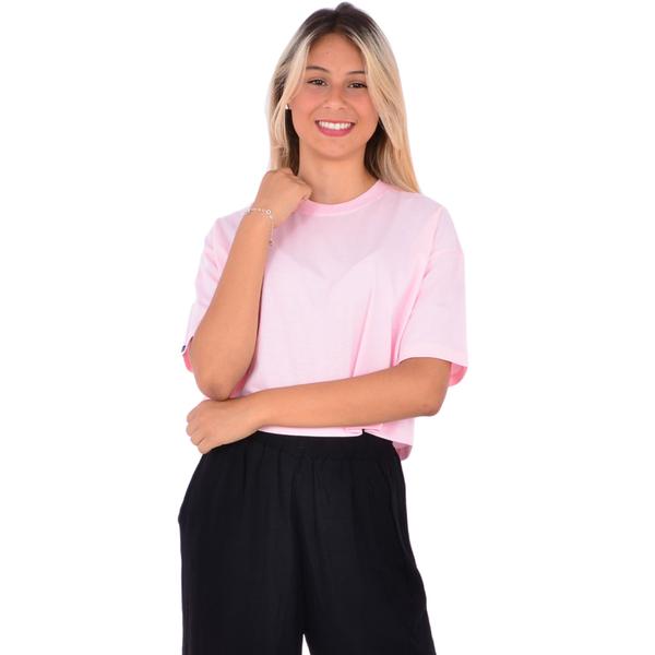 Imagem de Cropped feminino camiseta básica 100% algodão