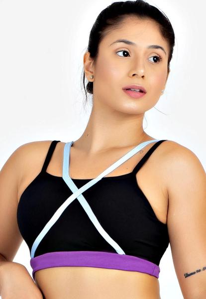 Imagem de Cropped Feminino Fitness Metamorfose Alcinha Com Detalhe Cruzada