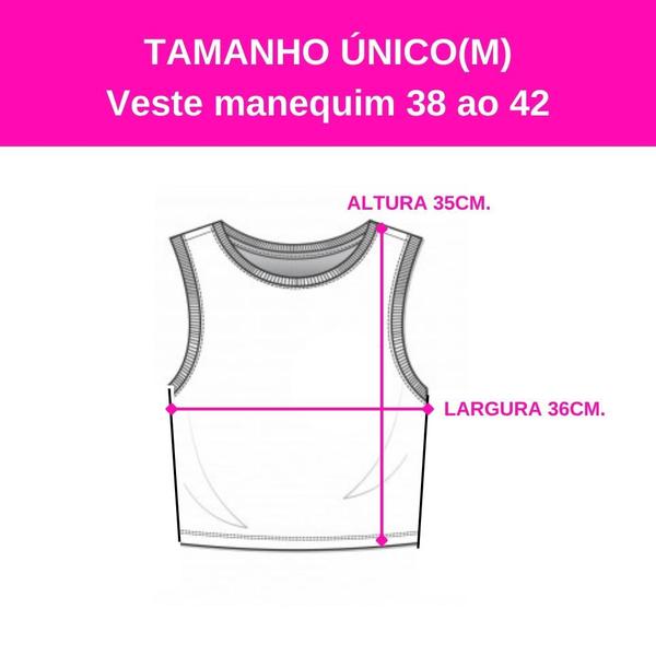 Imagem de Cropped Feminino Regata Canelado