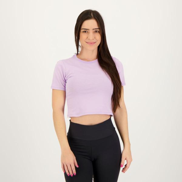 Imagem de Cropped Fila Basic Feminino Lilás