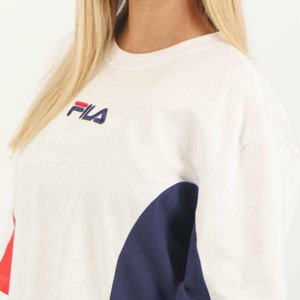 Imagem de Cropped Fila Color Block Letter Feminina Branca