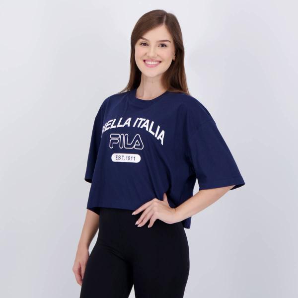 Imagem de Cropped Fila Uc Biella Italia Feminina Marinho