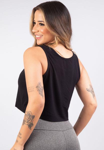 Imagem de Cropped Fitness Furadinho Academia Dry Fit Blusa Feminina Barata