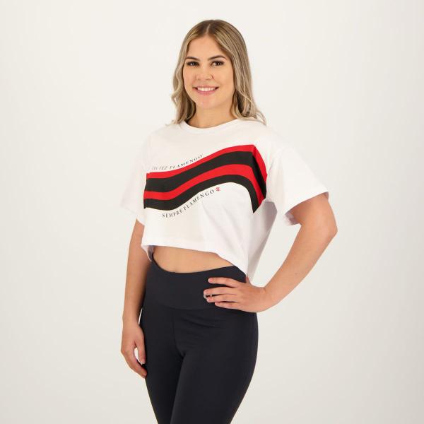 Imagem de Cropped Flamengo Academy Feminino Branco