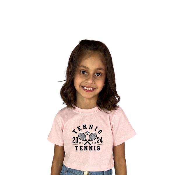 Imagem de Cropped Infantil Feminino Modinha Blogueira Cropped Estampa Da Moda