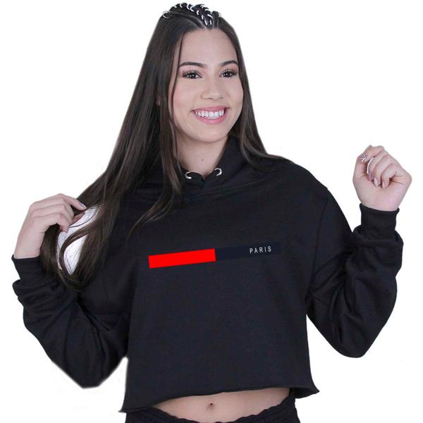 Imagem de Cropped Moletom Blusa Paris França