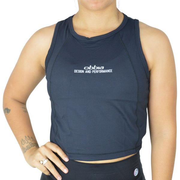 Imagem de Cropped Obbia Com Recorte Fitness Academia Feminino OB241060