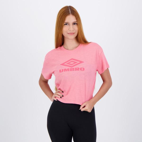 Imagem de Cropped Umbro Diamond Bright Feminino Rosa