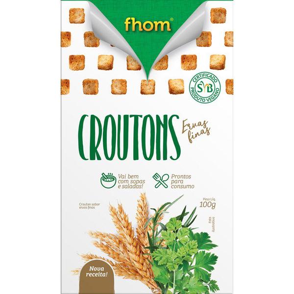 Imagem de Crouton Ervas Finas Caixa 100g Vegano FHOM