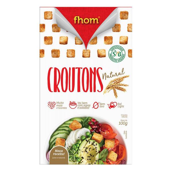 Imagem de Crouton Natural Caixa 100g Vegano FHOM