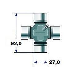 Cruzeta cardan Bazer S10 Ranger 27x92 - NUJ273 Nakata - Acessórios