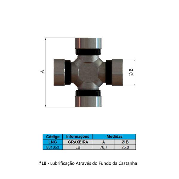 Cruzeta Cz-299 Mitsu. L200 4x2 Mr196837 - Rolamento de Carro