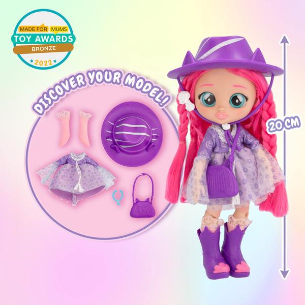 Imagem de Cry Babies BFF Katie Fashion Doll com 9+ Surpresas, incluindo roupas e acessórios para brinquedos de moda, meninas e meninos com idades entre 4 e acima, boneca de 7,8 polegadas