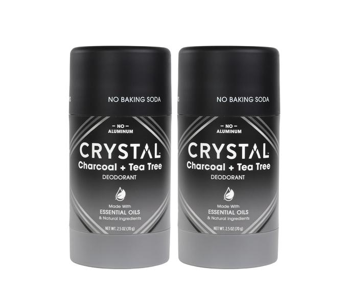 Imagem de CRYSTAL Deodorant Magnesium Solid Stick Desodorante natural, desodorante não irritante para homens ou mulheres, combate com segurança e eficácia o odor, sem bicarbonato de sódio, carvão e árvore do chá, 2,5 oz (pacote com 2)