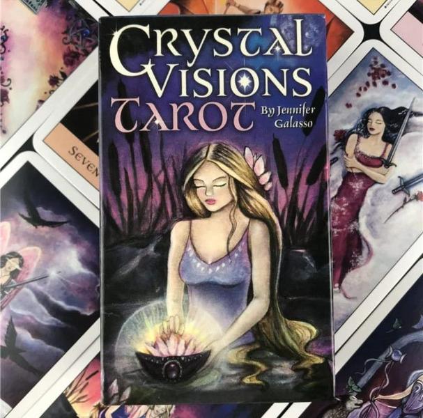 Imagem de Crystal Visions Tarot Deck Tarô Visões De Cristal Baralho de Cartas de Oráculo