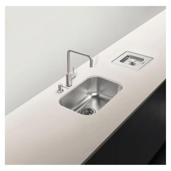 Cuba Aço Inox Nº 1 Retangular Tramontina 47x30 Válvula Sifão Imagem de Cuba Aço Inox Nº 1 Retangular Tramontina 47x30 Válvula Sifão