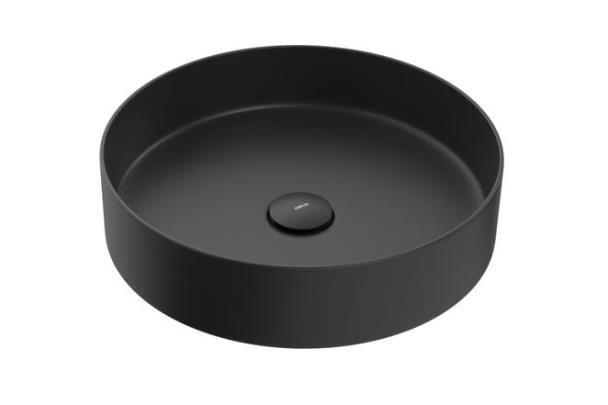 Imagem de Cuba Apoio Redonda 37Cm Inox Black Matte Deca LI.12037.BL.MT.VAL