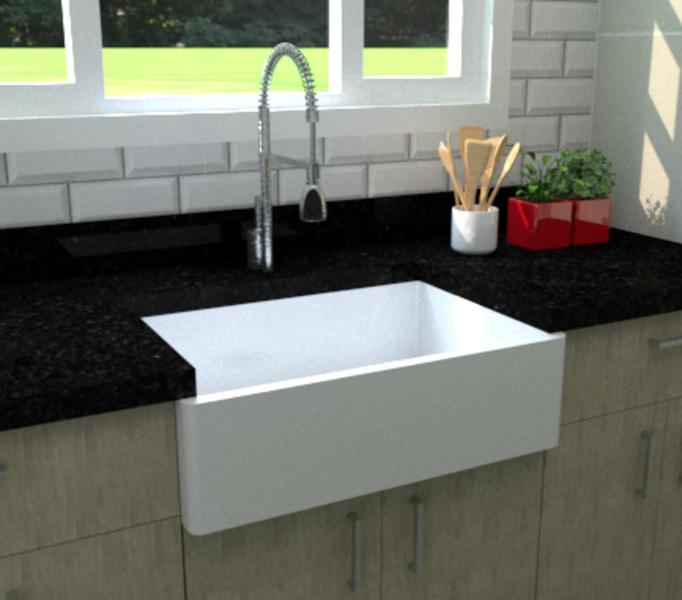 Imagem de Cuba Cozinha Farmhouse Sink 50 Cm Luxo E Organização