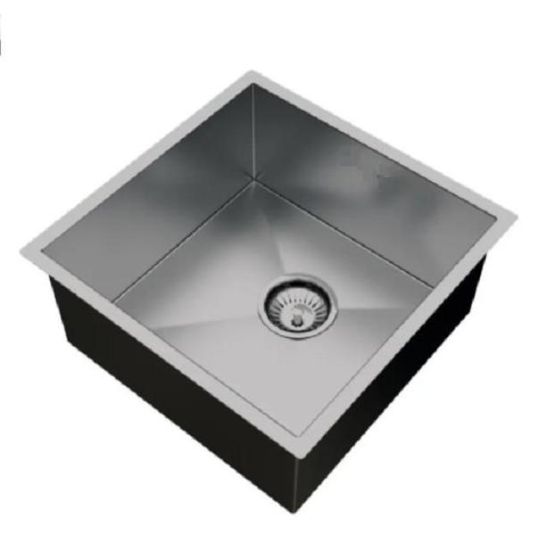 Imagem de Cuba Cozinha Gourmet Aço Inox 304 Quadrada 40cm