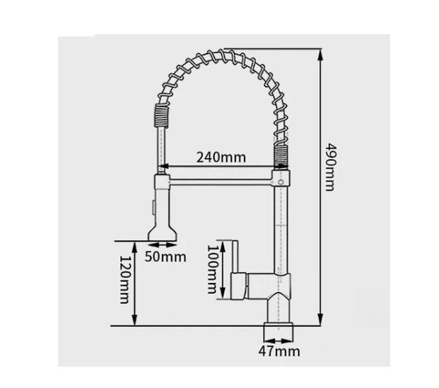 Imagem de Cuba Cozinha Gourmet Aço Inox 60X42 Cm + Torneira Flexível